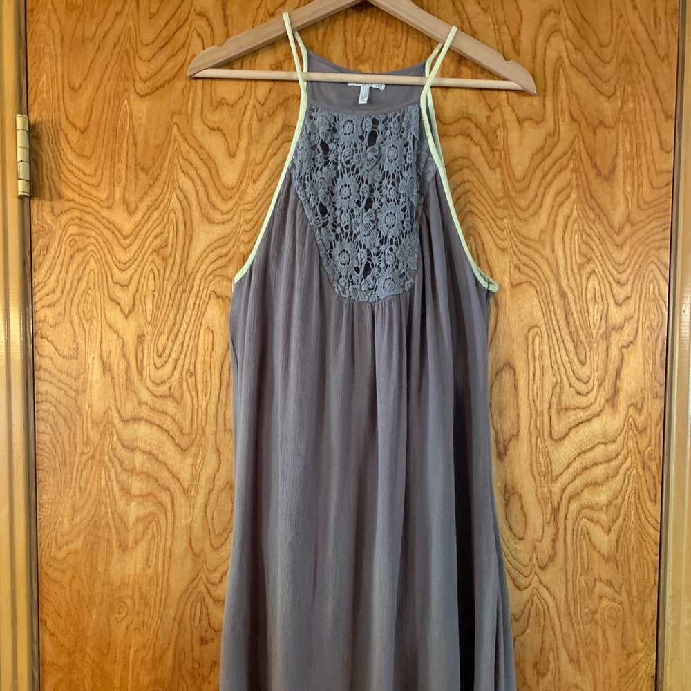 O'Neill Charcoal High Low Dress with Lace Detail
